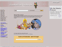Tablet Screenshot of kuscheltier-suche.de